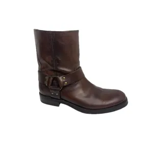 Frye Jonathan Harness Boots Mens Size 8.5D Brown Leather Motorcycle Engineer