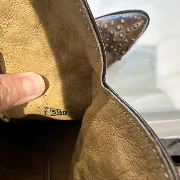 Frye Leather Boots with Studded Detailing