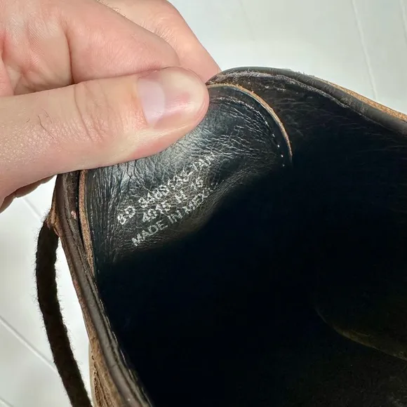Frye Leather Distressed Cap Toe Oxford Shoes