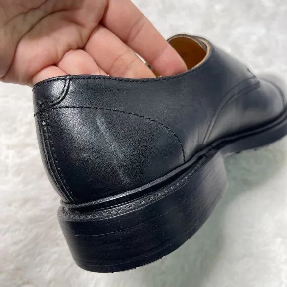 Frye Men's Black James Double Monk Strap Oxford Leather Shoes Size 11
