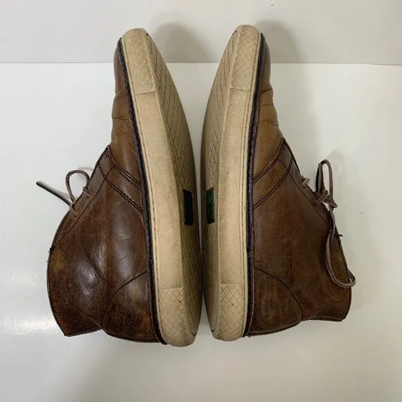 Frye Men’s Essex Chukka Shearling Lined Cognac Leather Boots Size 7
