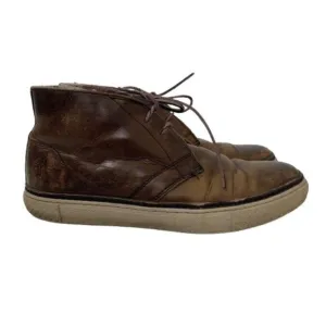 Frye Men’s Essex Chukka Shearling Lined Cognac Leather Boots Size 7