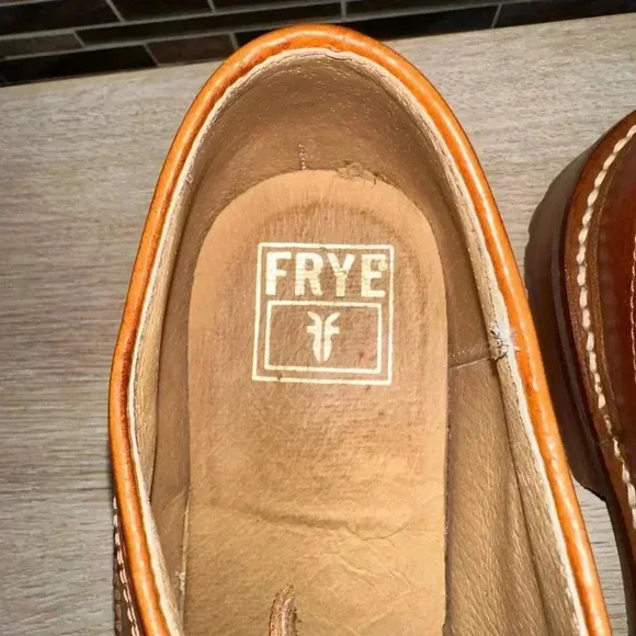 Frye Mens James Lug Brown Leather Oxford Dress Shoes Wingtip Size 12