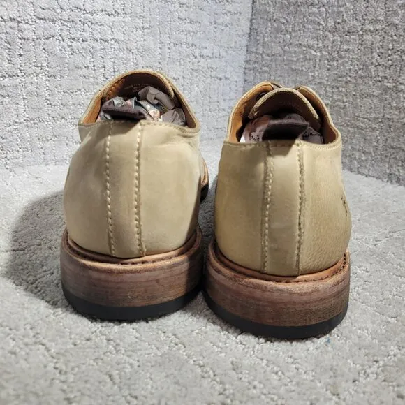 Frye Murray Mens Size 11.5 Taupe Leather Lace-Up Oxford Dress Shoes 3480431.TPE