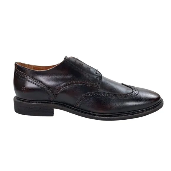 Frye Paul Wingtip Derby Dress Shoes Mens Size 13 D Antique Black NEW