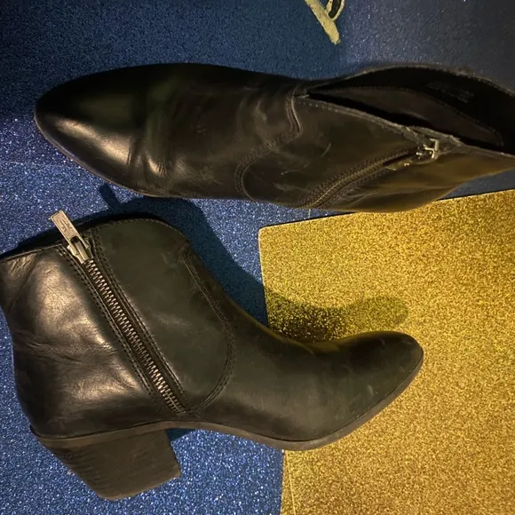 FRYE VNTG WINTER LEATHER ANKLE DISTRESSED HEELED Boots COUNTRY LUX COMFY 7M