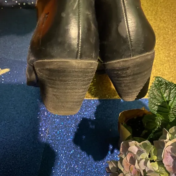 FRYE VNTG WINTER LEATHER ANKLE DISTRESSED HEELED Boots COUNTRY LUX COMFY 7M
