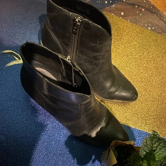 FRYE VNTG WINTER LEATHER ANKLE DISTRESSED HEELED Boots COUNTRY LUX COMFY 7M