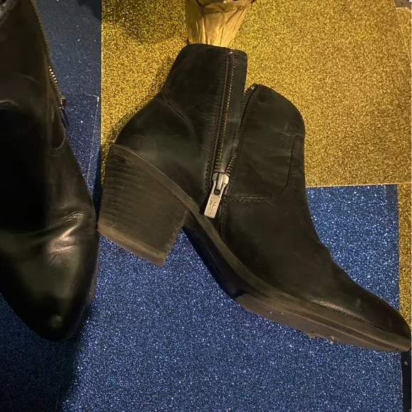 FRYE VNTG WINTER LEATHER ANKLE DISTRESSED HEELED Boots COUNTRY LUX COMFY 7M