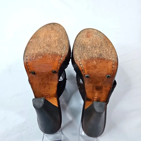 Frye Womens Brown Leather Sandals Sz 7