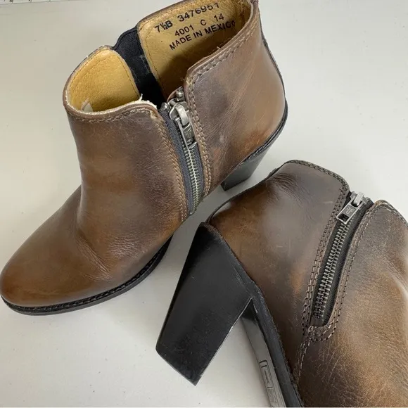 Frye Women's Mustang Gore Shootie Boots Booties Size 7.5 Made in Mexico