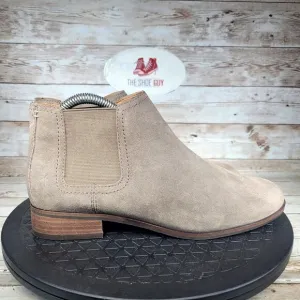 Frye Women's Size 8 Misty Chelsea Boot Slip On Taupe Ankle Suede Casual Shoes