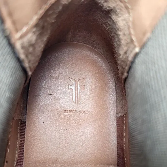 Frye Women's Size 8 Misty Chelsea Boot Slip On Taupe Ankle Suede Casual Shoes