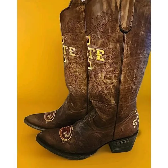Gameday Women's Western Boot Iowa Iowa State Cyclones 5.5 B NEW NWT NCAA Nice