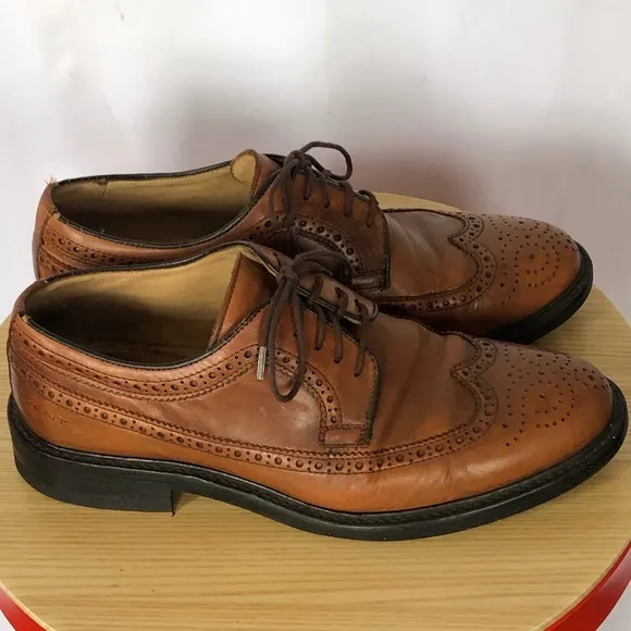 Gant wingtip brown leather shoes US size 8