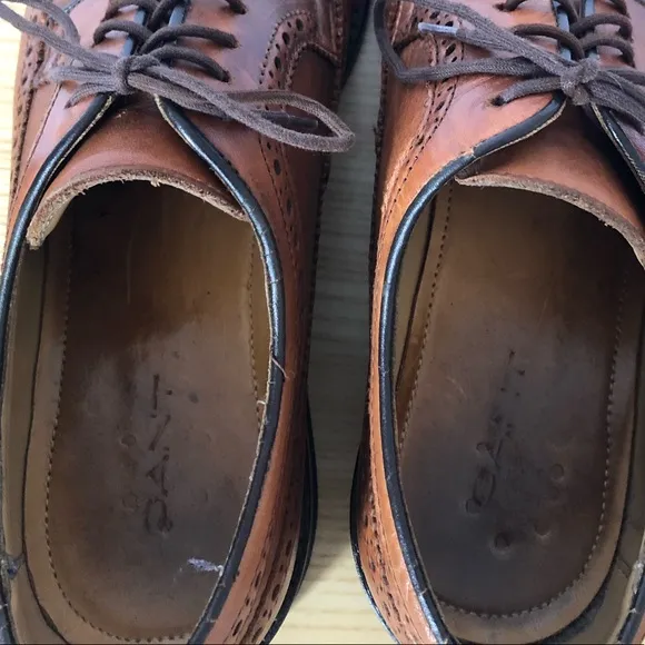 Gant wingtip brown leather shoes US size 8