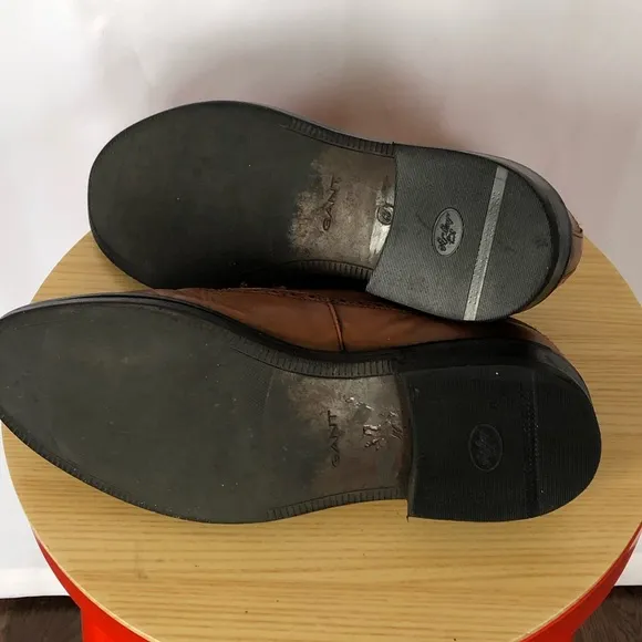 Gant wingtip brown leather shoes US size 8