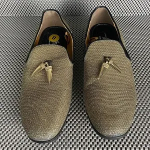 Giorgio Brutini Collide Shoes Mens Size 8 M Gold Blue Slip On Formal Memory Foam