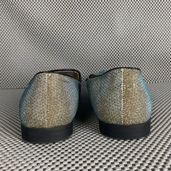 Giorgio Brutini Collide Shoes Mens Size 8 M Gold Blue Slip On Formal Memory Foam