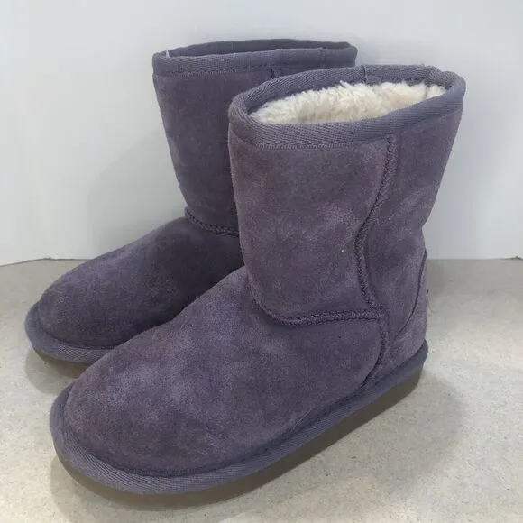 Girls Purple Ugg Boots Size 10 Kookaburra By Ugg Purple Suede Winter Boots