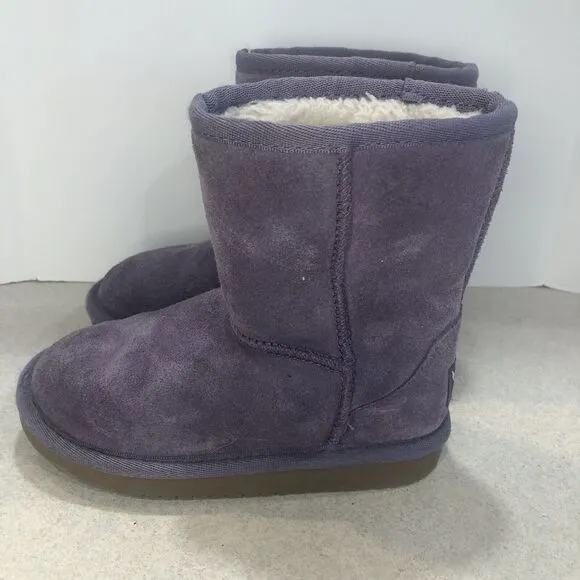 Girls Purple Ugg Boots Size 10 Kookaburra By Ugg Purple Suede Winter Boots