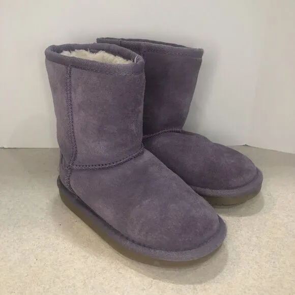 Girls Purple Ugg Boots Size 10 Kookaburra By Ugg Purple Suede Winter Boots