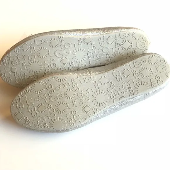 Girls UGG silver shoes