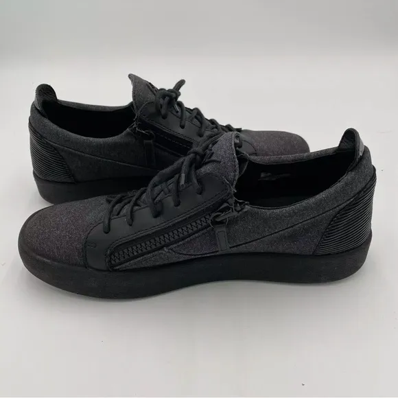 Giuseppe Zanotti Men's Frankie Sneakers Low Top Zip Up Lace Up Tennis Shoes 13