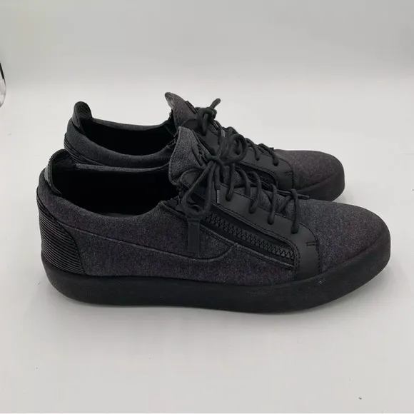 Giuseppe Zanotti Men's Frankie Sneakers Low Top Zip Up Lace Up Tennis Shoes 13