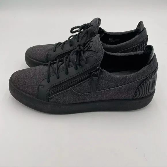 Giuseppe Zanotti Men's Frankie Sneakers Low Top Zip Up Lace Up Tennis Shoes 13