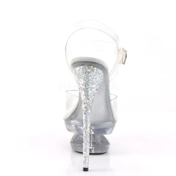 Glitter Clear Platform High Heel Shoes