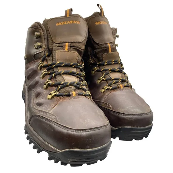 Gorpcore Skechers Hiking Boots Mens 12EW Brown Cabincore Waterproof 65529EWW
