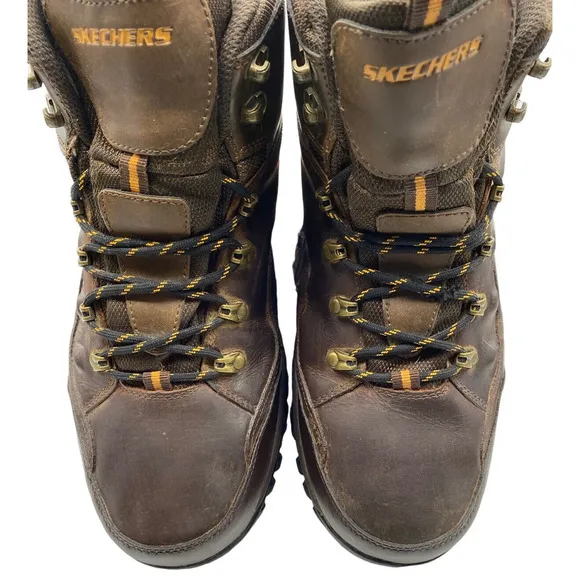 Gorpcore Skechers Hiking Boots Mens 12EW Brown Cabincore Waterproof 65529EWW