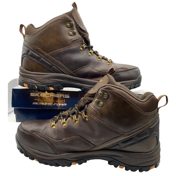 Gorpcore Skechers Hiking Boots Mens 12EW Brown Cabincore Waterproof 65529EWW