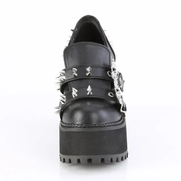 Goth Platform Skull Chunky High Heel Shoes