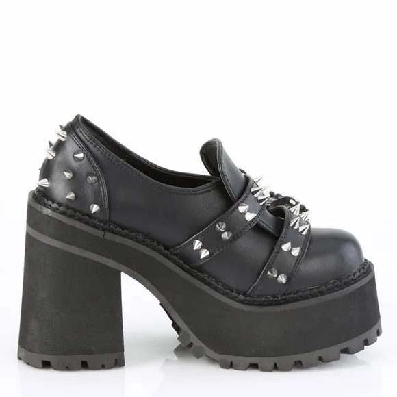 Goth Platform Skull Chunky High Heel Shoes