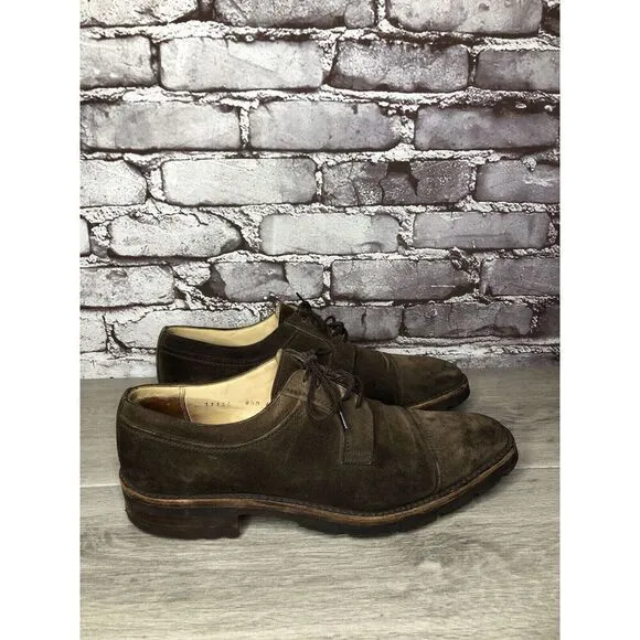 Gravati Vibram Brown Suede Leather Cap Toe Oxfords Shoes Men’s Sz 8.5M US/42EU