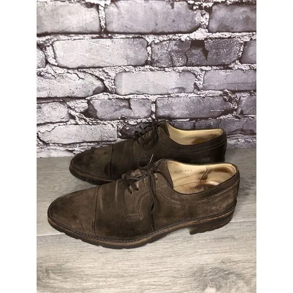 Gravati Vibram Brown Suede Leather Cap Toe Oxfords Shoes Men’s Sz 8.5M US/42EU