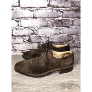 Gravati Vibram Brown Suede Leather Cap Toe Oxfords Shoes Men’s Sz 8.5M US/42EU