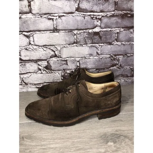 Gravati Vibram Brown Suede Leather Cap Toe Oxfords Shoes Men’s Sz 8.5M US/42EU