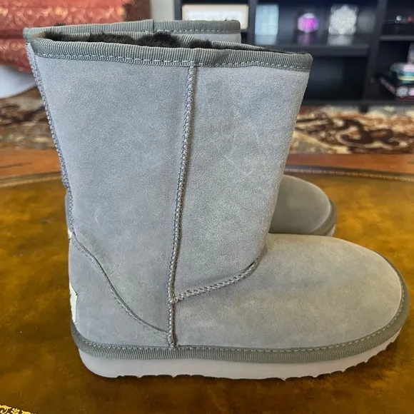Gray Suede UGG Winter Boots