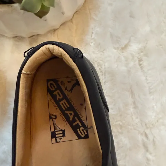 Greats Men's Black Loafers Size 11.5 Color Black. Excellent condition