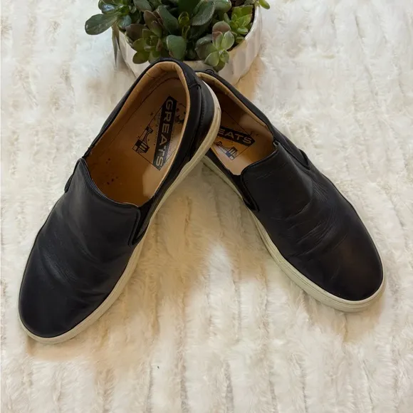 Greats Men's Black Loafers Size 11.5 Color Black. Excellent condition