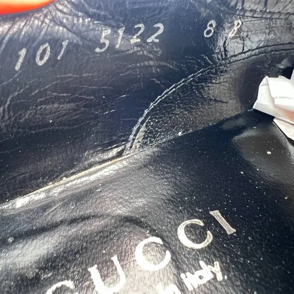 Gucci Double Monk Strap Women Size 8B Black Leather Plain Toe Buckle Dress Shoes