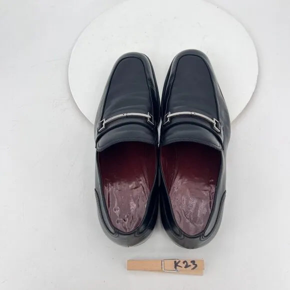 Gucci Men Size UK 9.5 D US 10 Black Leather Horsebit Loafer Pull On Dress Shoes