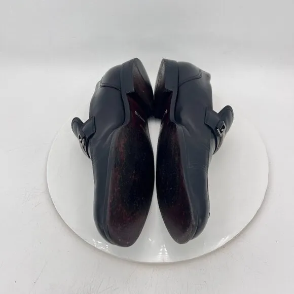 Gucci Men Size UK 9.5 D US 10 Black Leather Horsebit Loafer Pull On Dress Shoes