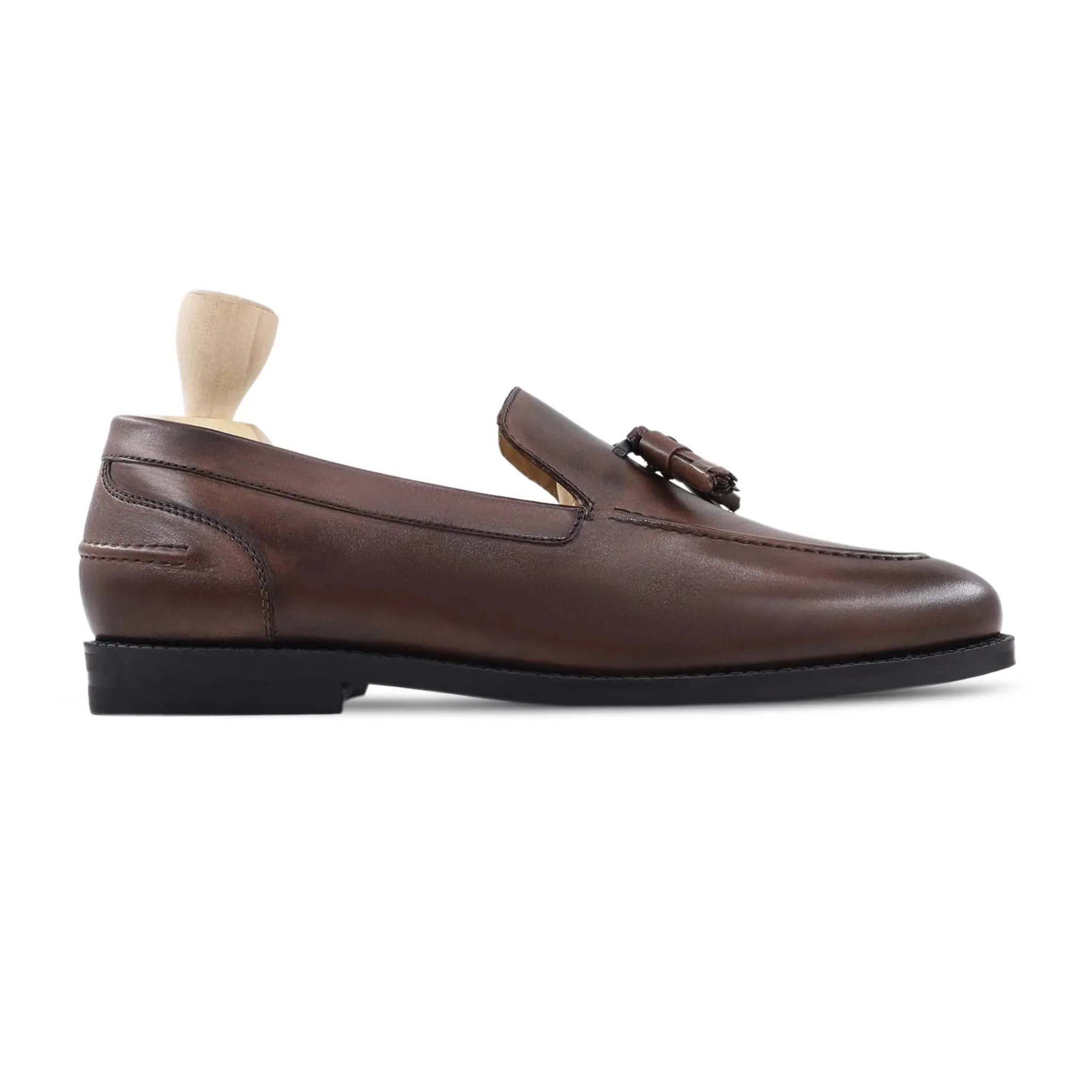 Handmade Custom Calf Leather Mens Loafers