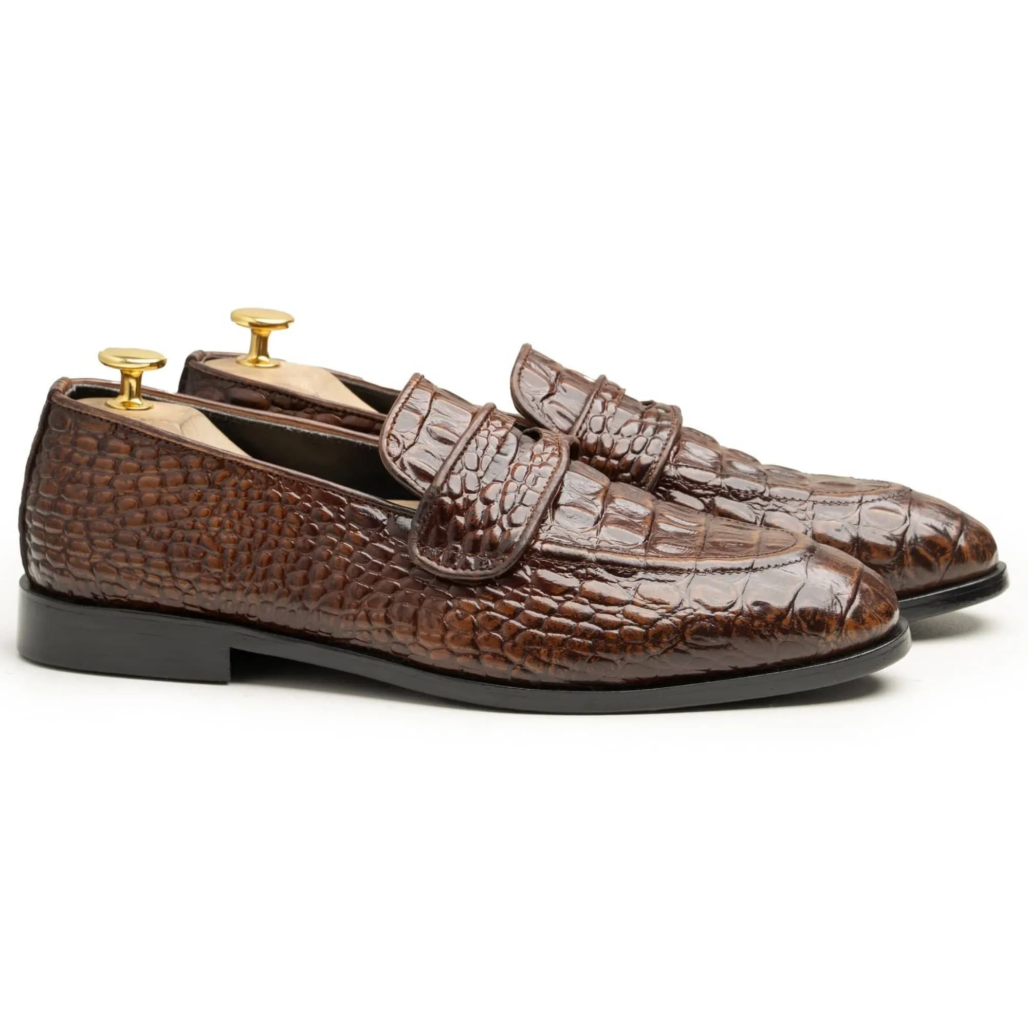 Handmade Custom Calf Leather Mens Loafers