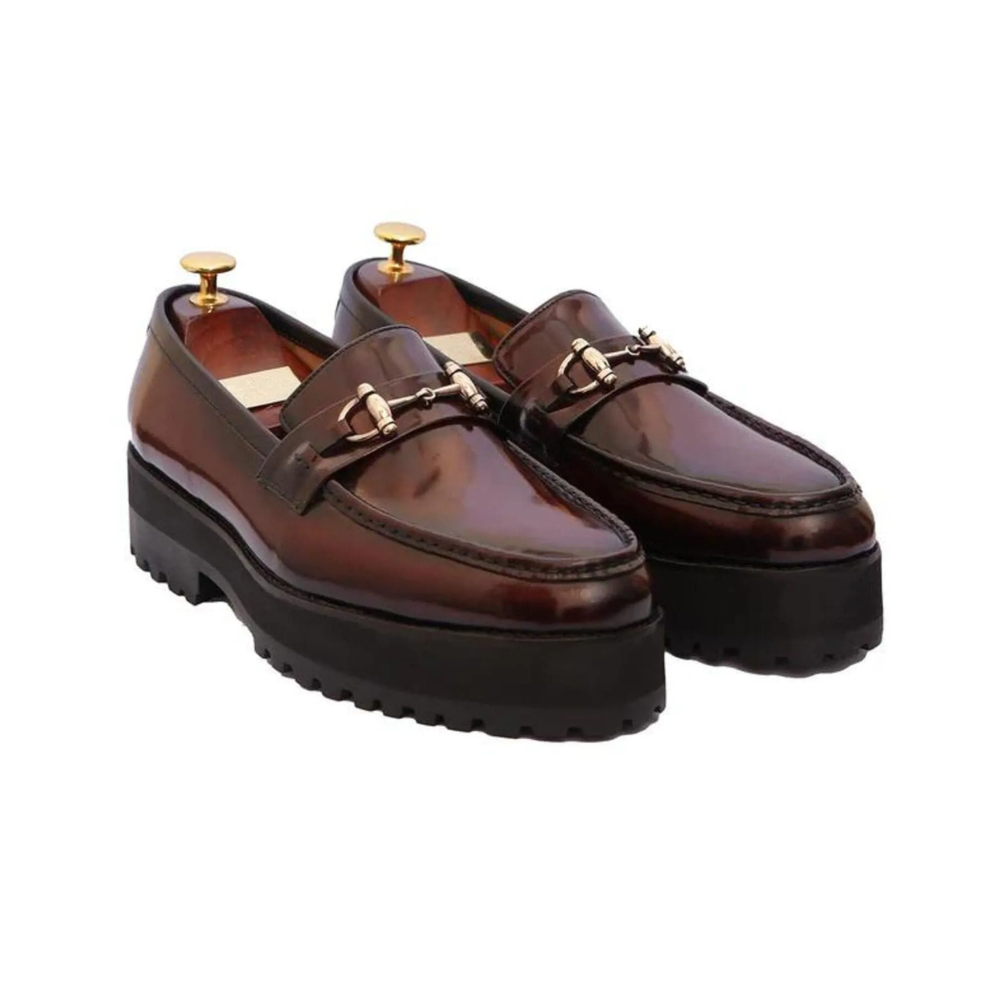 Handmade Custom Calf Leather Mens Loafers
