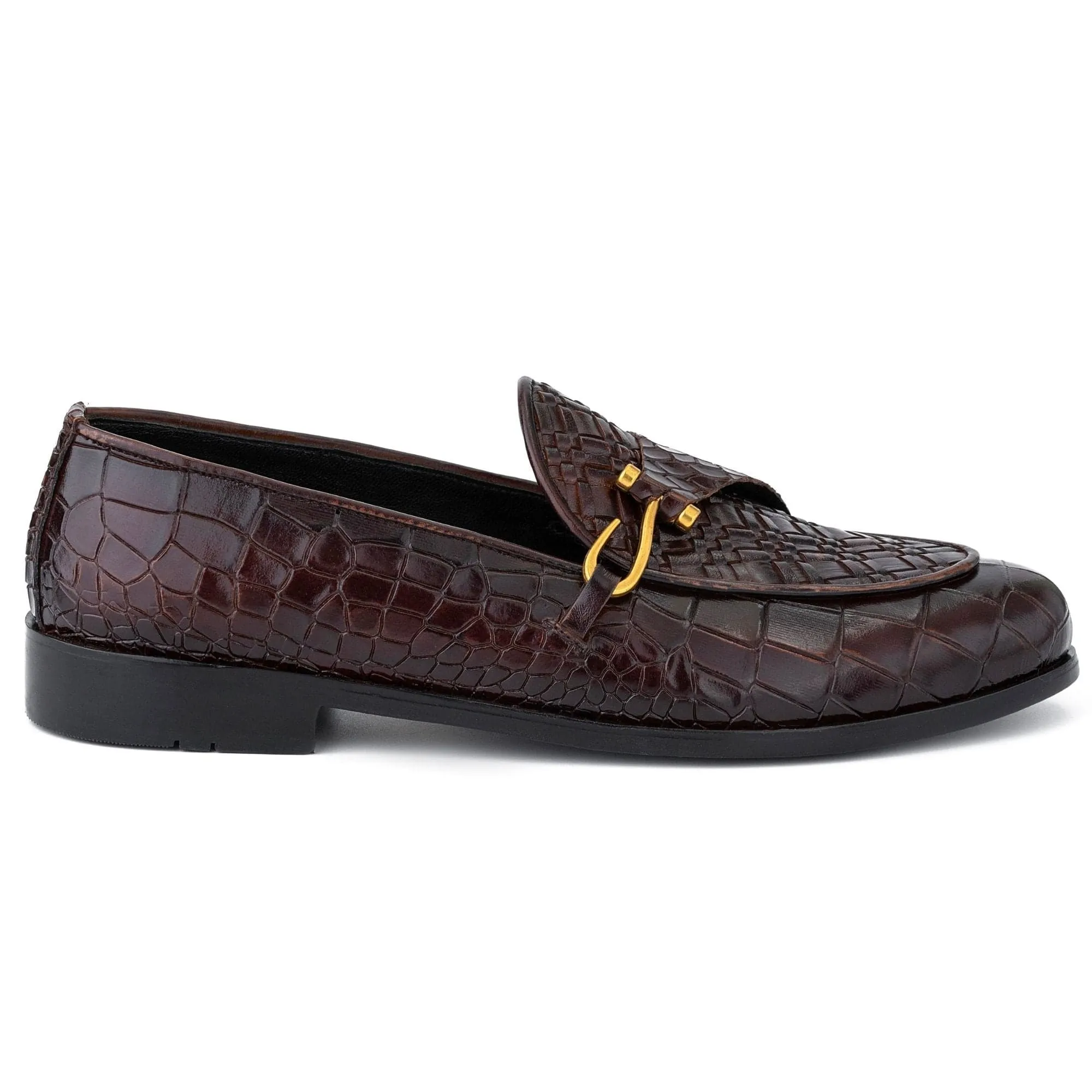 Handmade Custom Calf Leather Mens Loafers